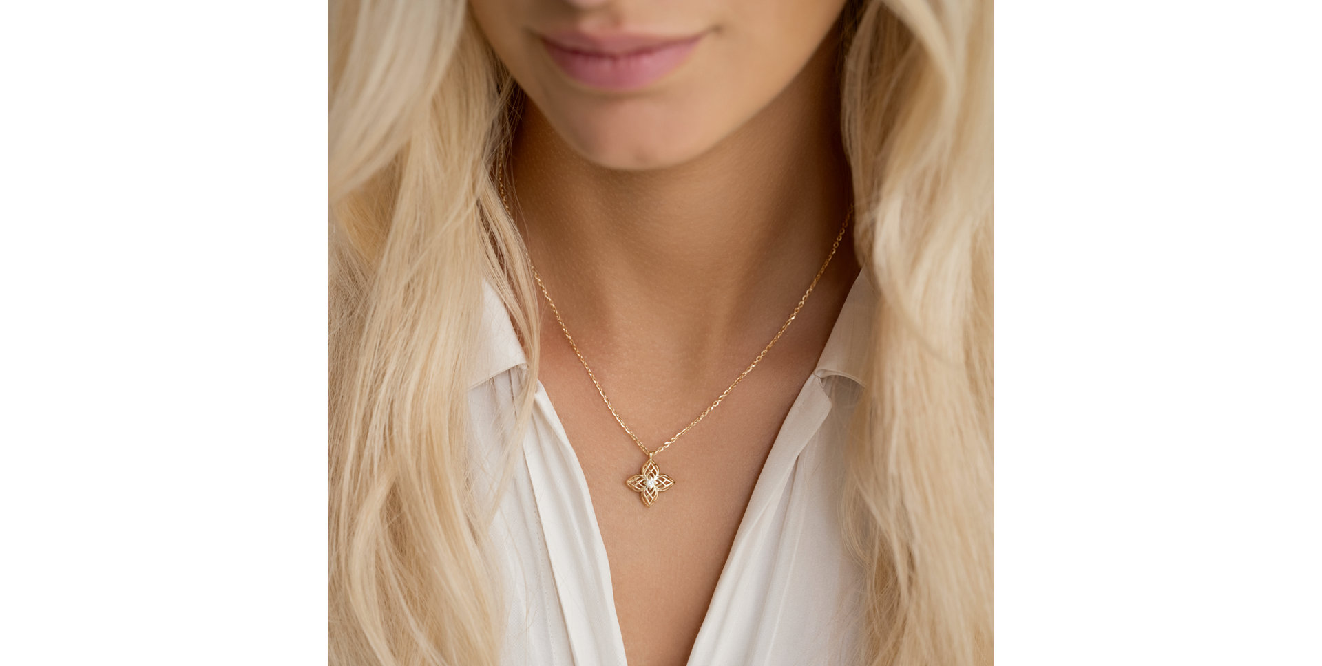 Diamond necklace Galactic Blossom