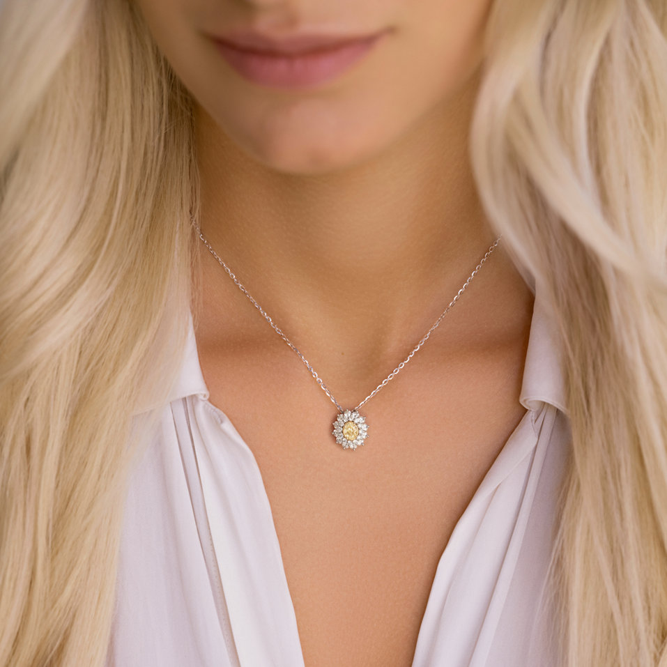 Diamond necklace Soleil Royale