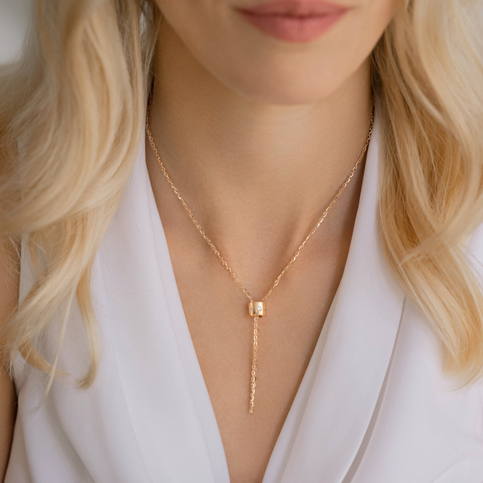 Diamond necklace Ring of Unity