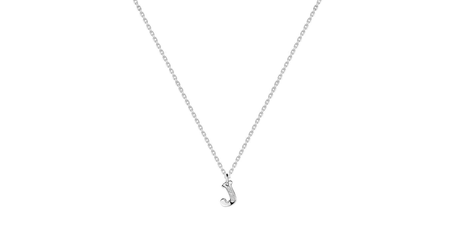 Diamond necklace Dream Letter J