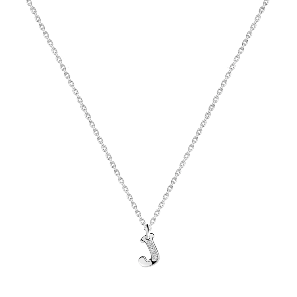 Diamond necklace Dream Letter J