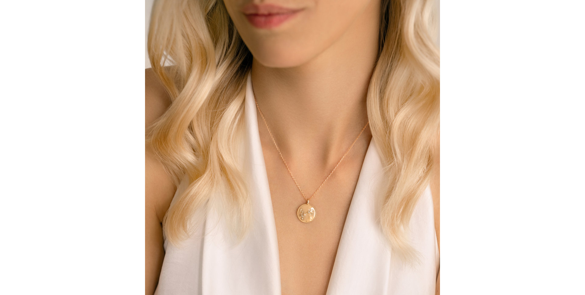 Diamond necklace Zodiac Sign Pisces