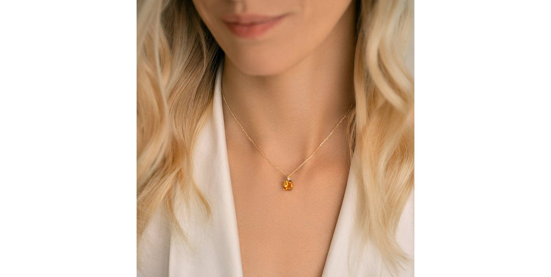Diamond necklace with Tourmalines Imelda