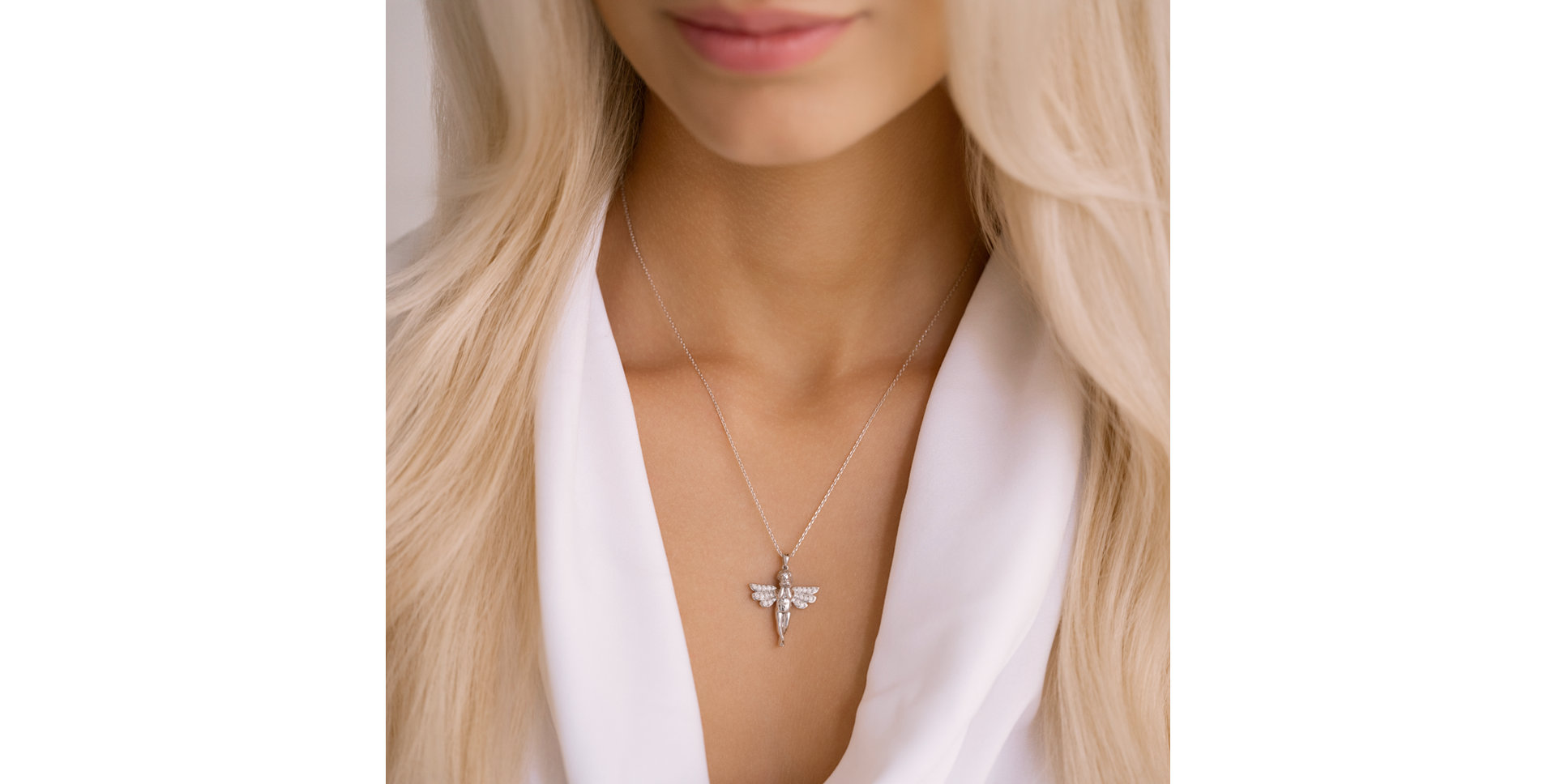 Diamond necklace Glossy Angel