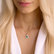Diamond necklace with Tanzanite Goddess Elegance3