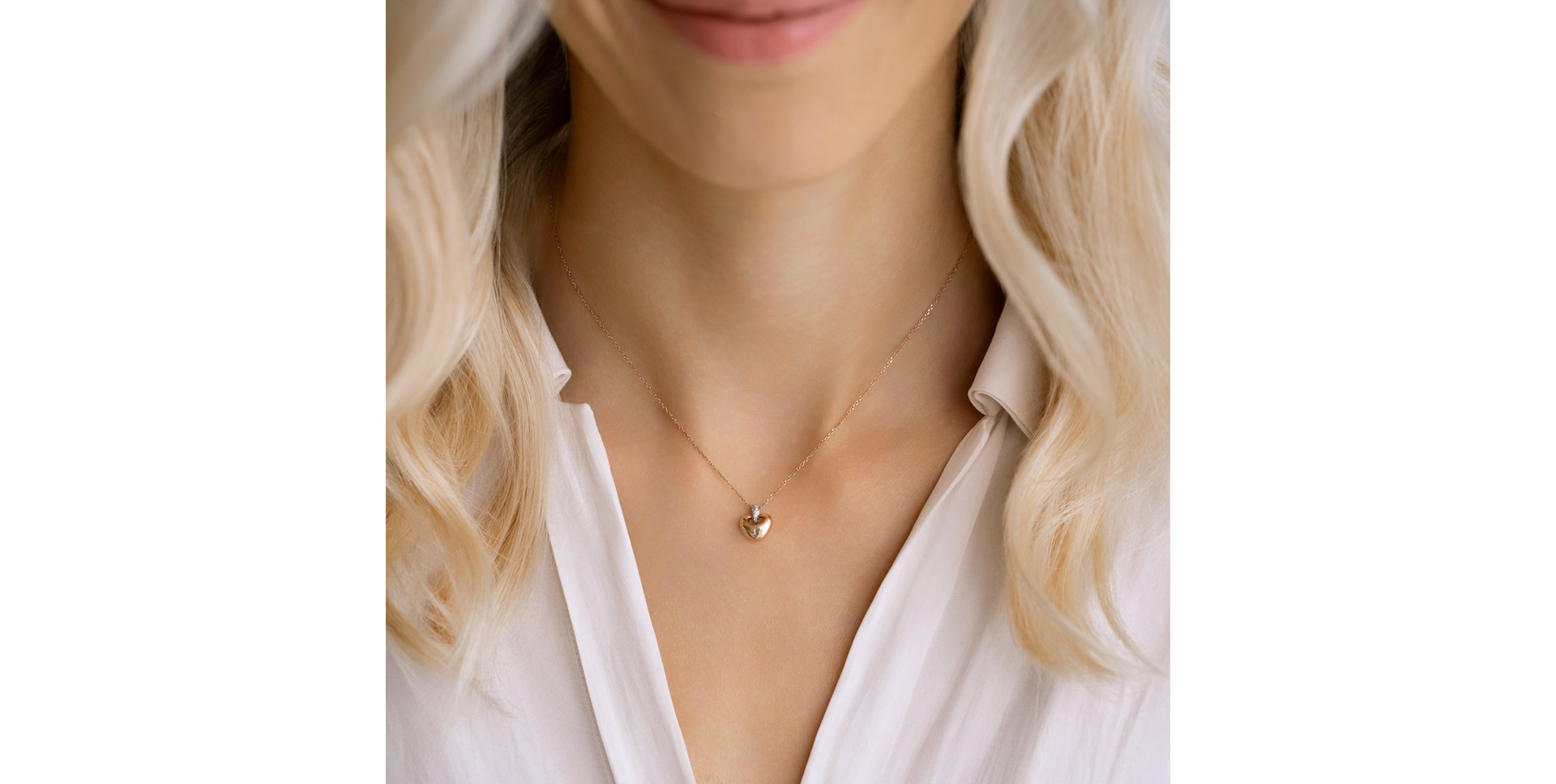 Diamond necklace Cuore Puro