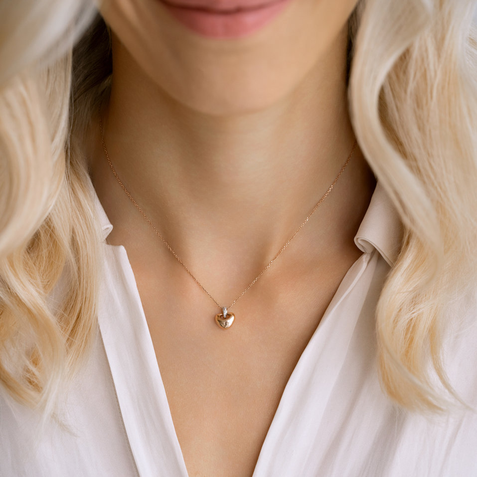 Diamond necklace Cuore Puro
