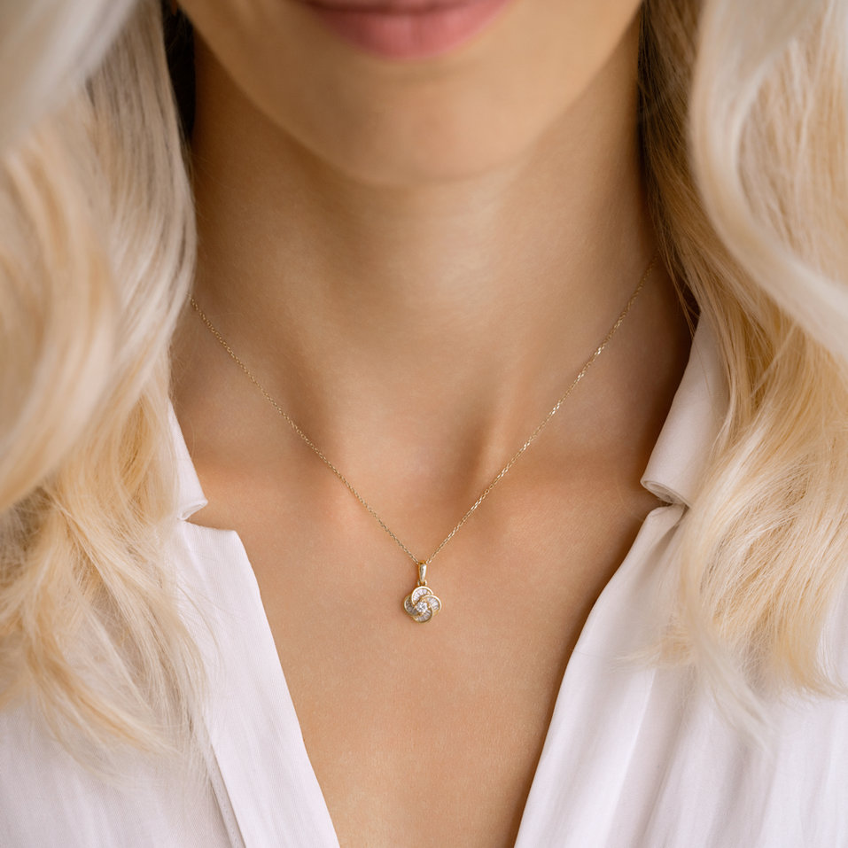 Diamond necklace Delicate Drop