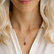 Diamond necklace with Turmalinem Drop Moment3