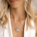 Necklace with black and white diamonds Heaven Elephant3