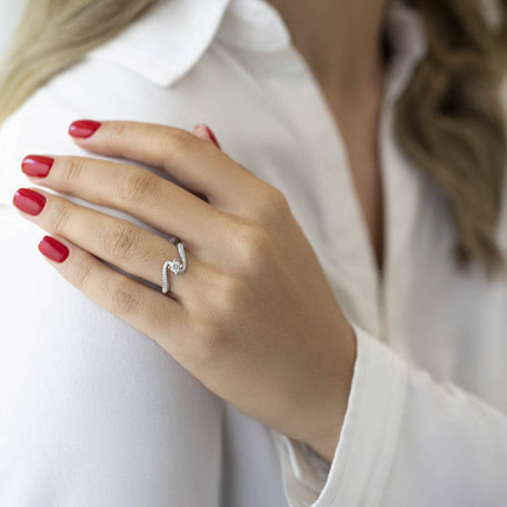 Diamond ring Aline