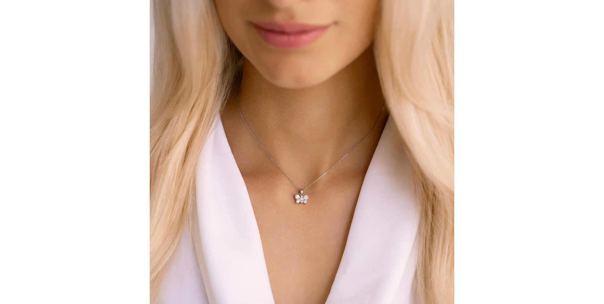 Diamond pendant Butterfly Soul