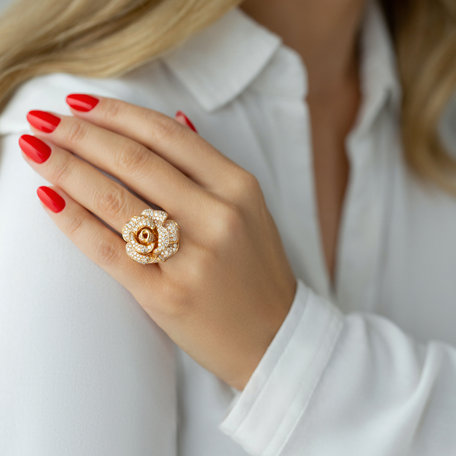 Diamond ring Antique Rose