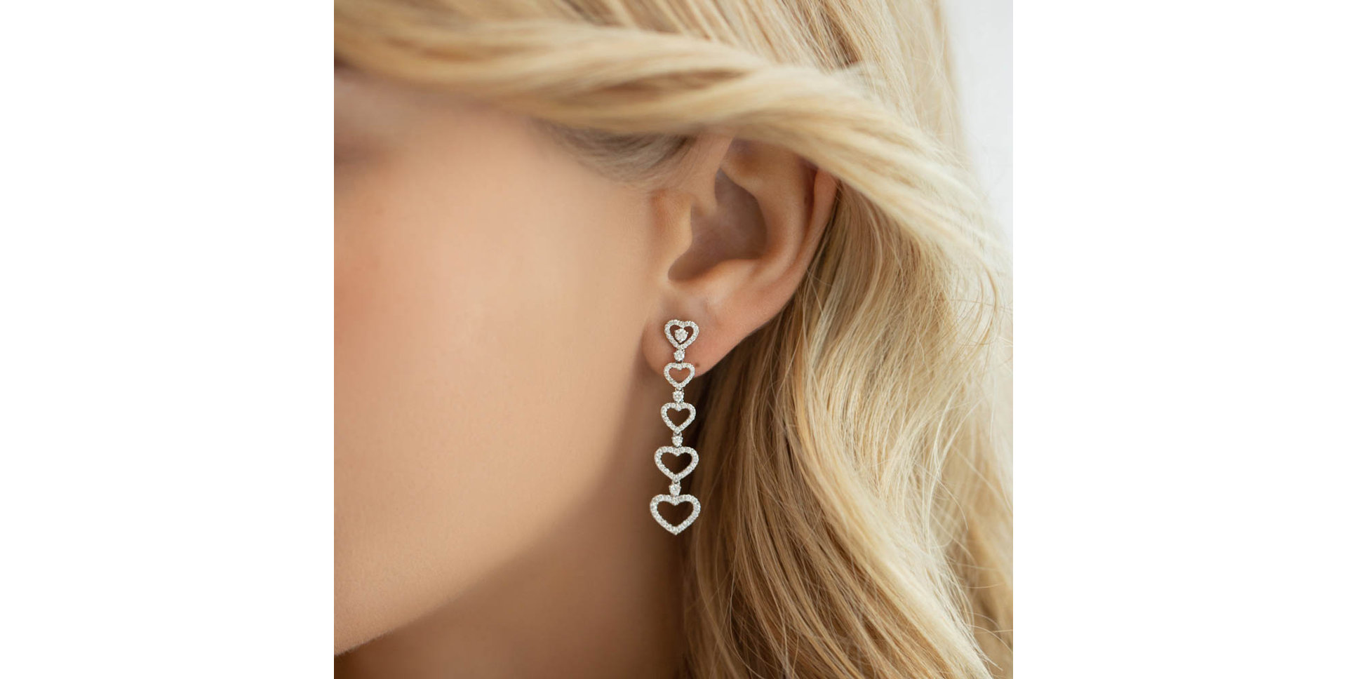 Diamond earrings Hearts Halliday