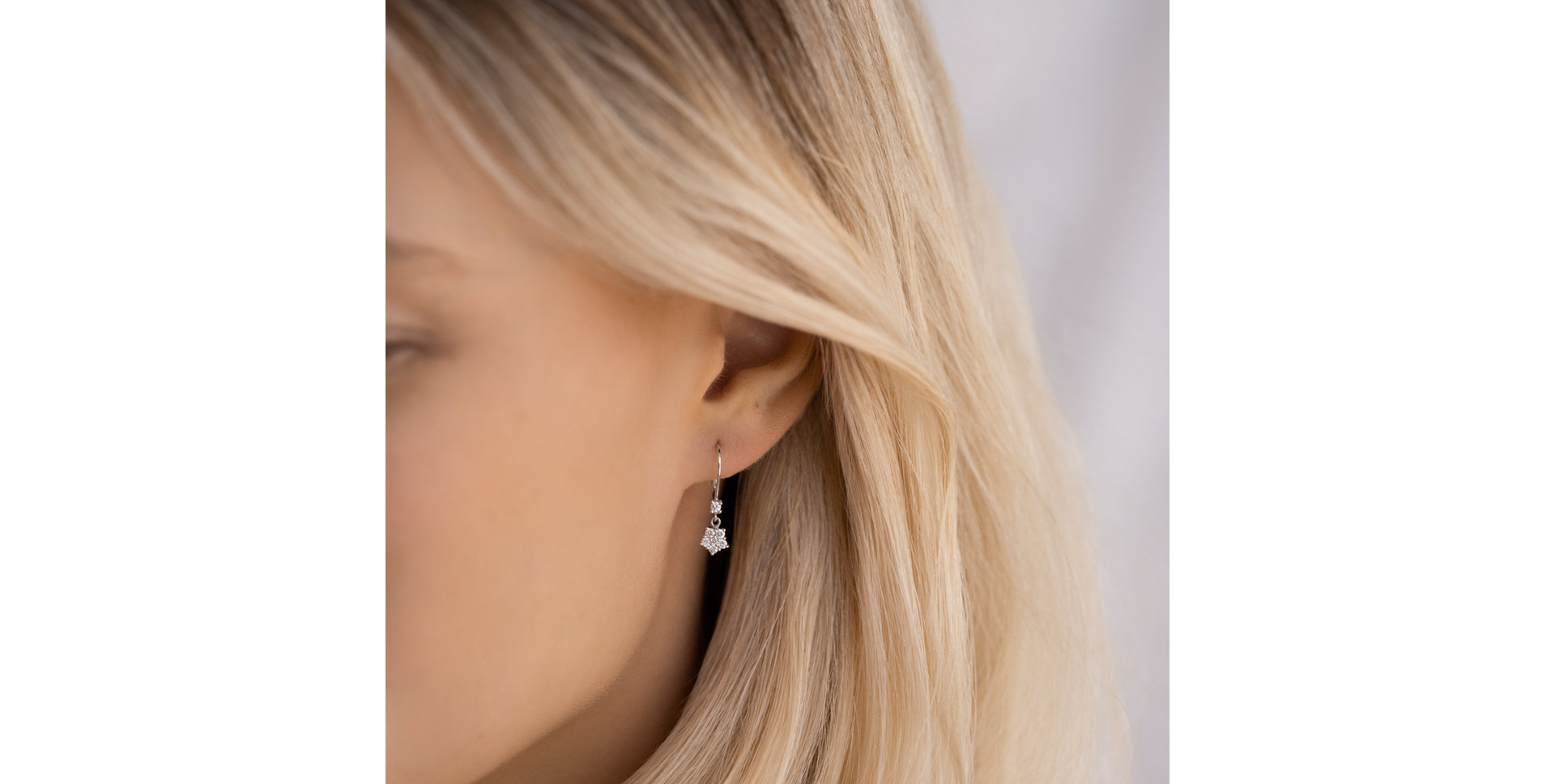 Diamond earrings Heartfelt Tenderness
