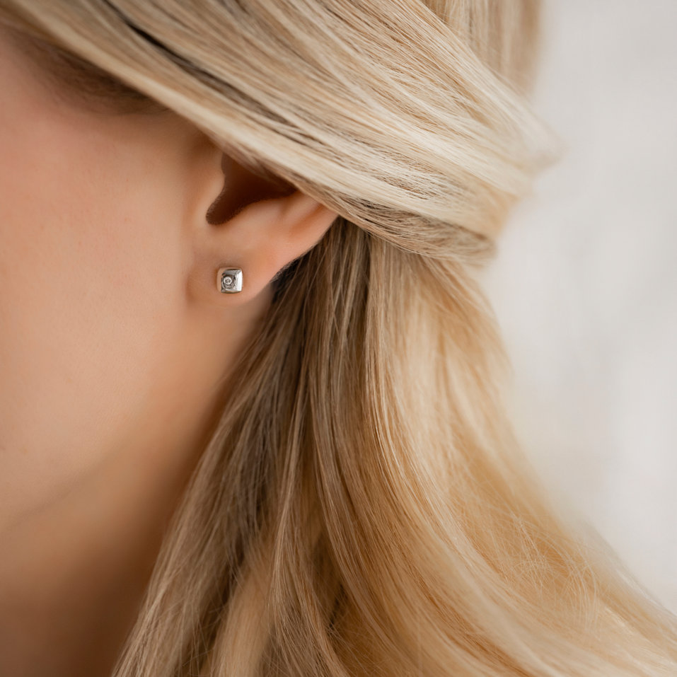 Diamond earrings Hollister