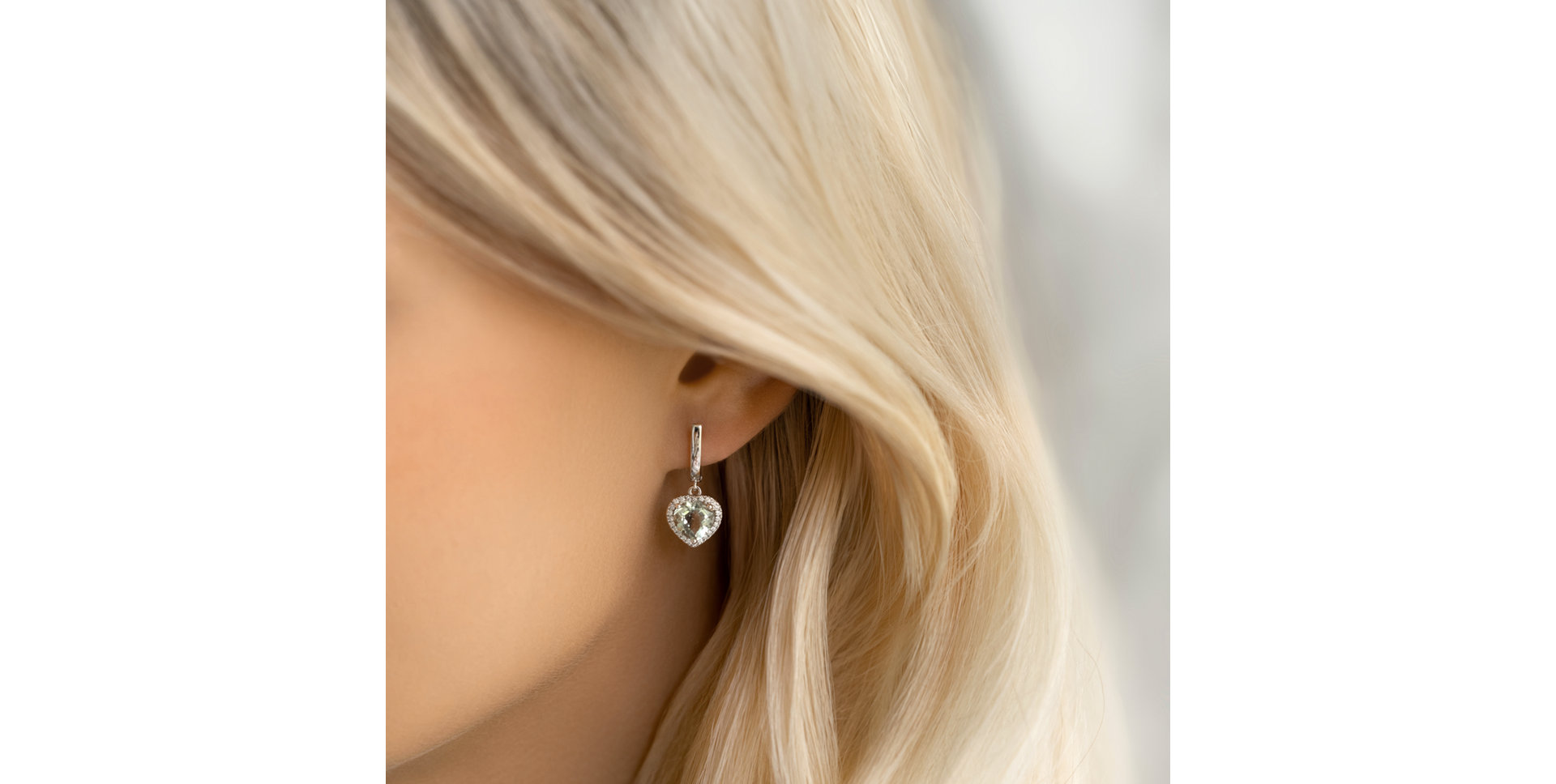 Diamond earrings with Amethyst Sweet Infatuation