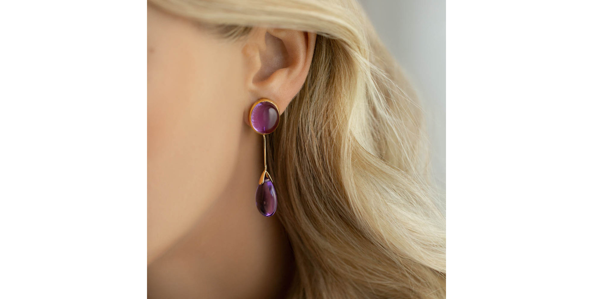 Earrings with Amethyst Nona