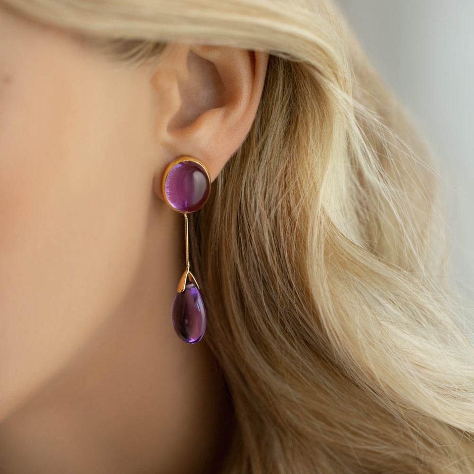 Earrings with Amethyst Nona