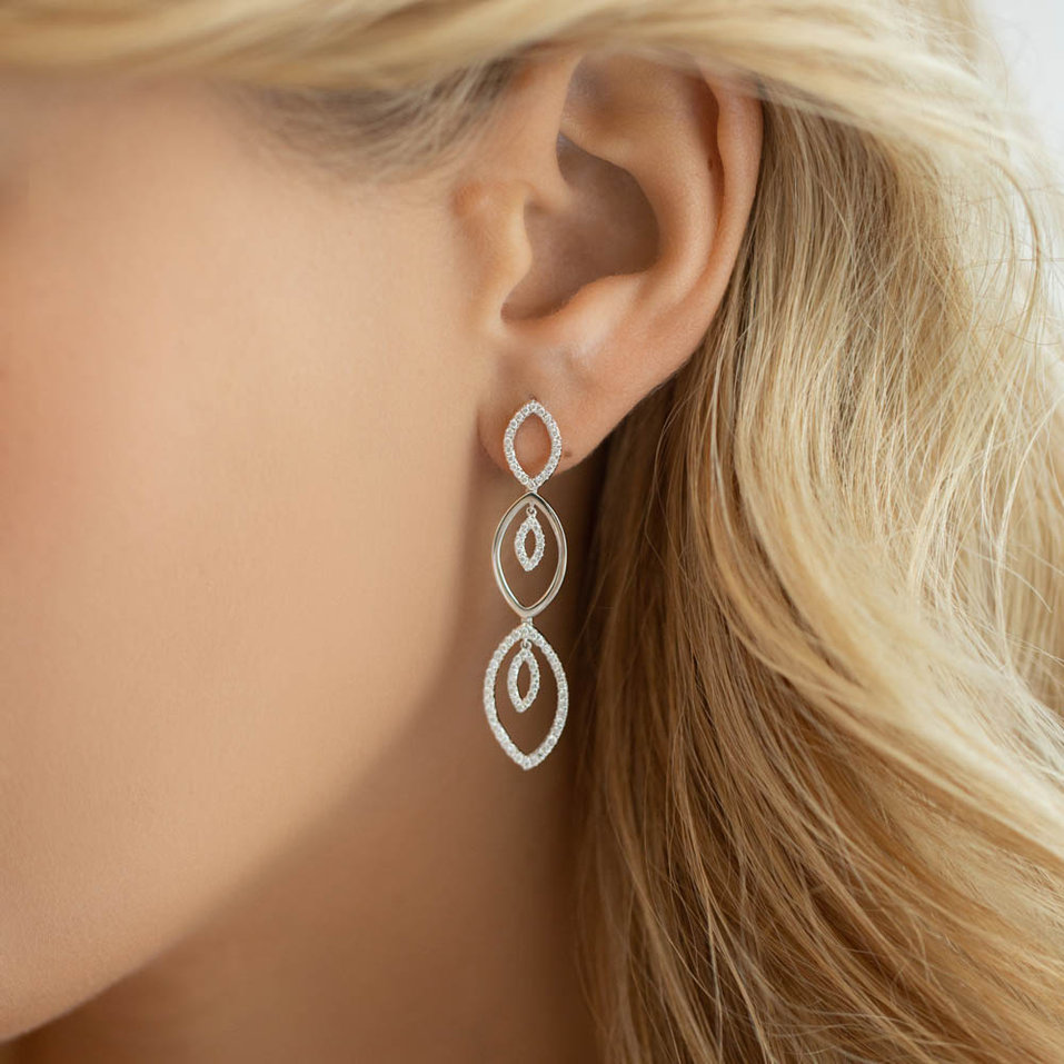 Diamond earrings Blissfully Peaceful