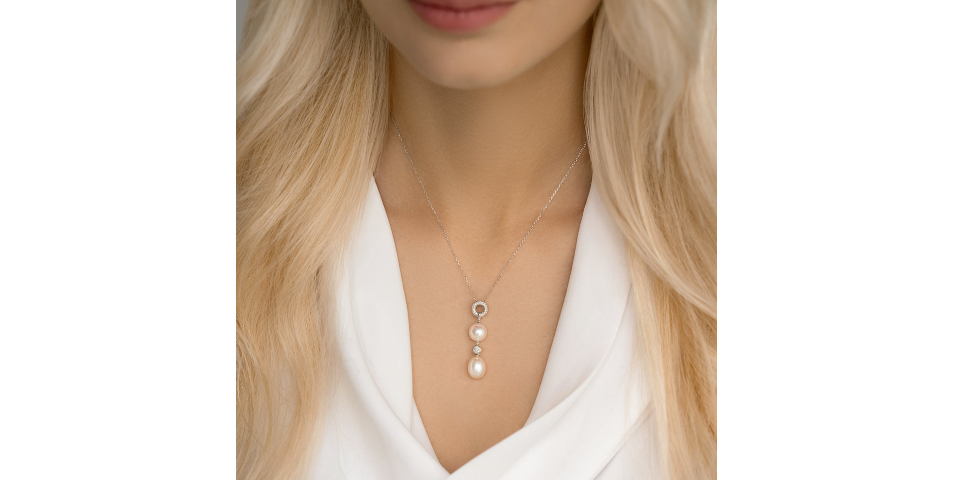 Diamond pendant with Pearl Pearl Empire