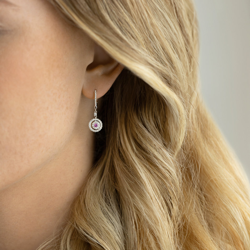 Diamond earrings and Ruby Rose Hope