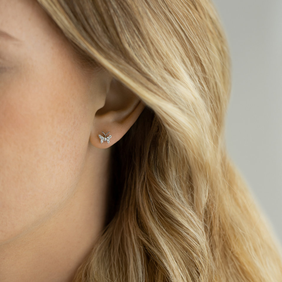 Diamond earrings Diamond Butterfly