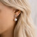 Diamond earrings with Pearl Crystal Sea4