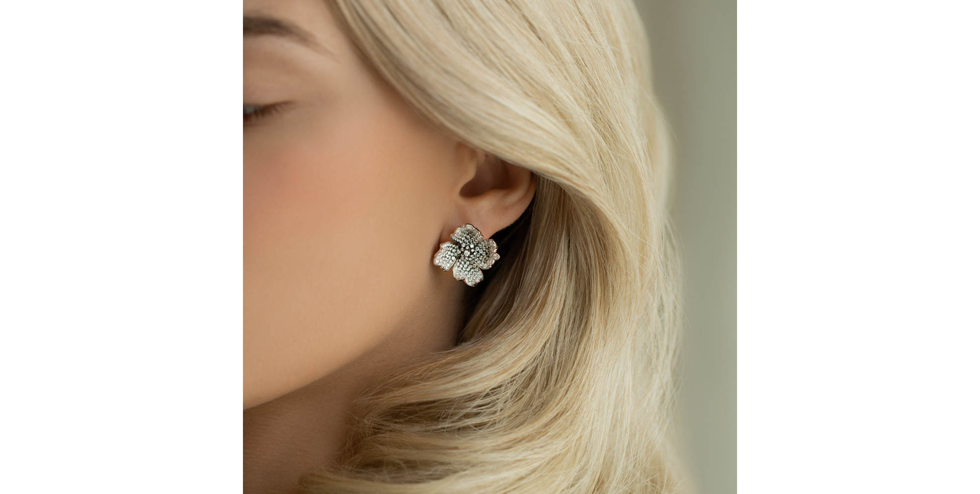 Diamond earrings Queenie Orchid