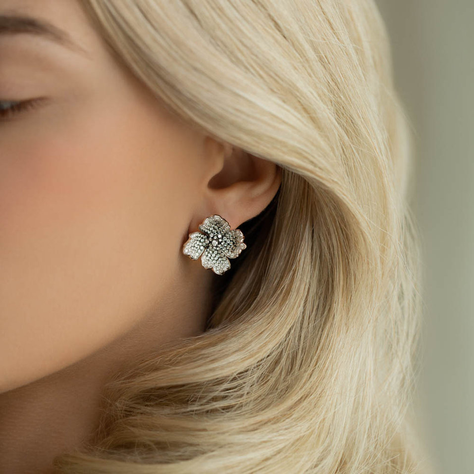 Diamond earrings Queenie Orchid