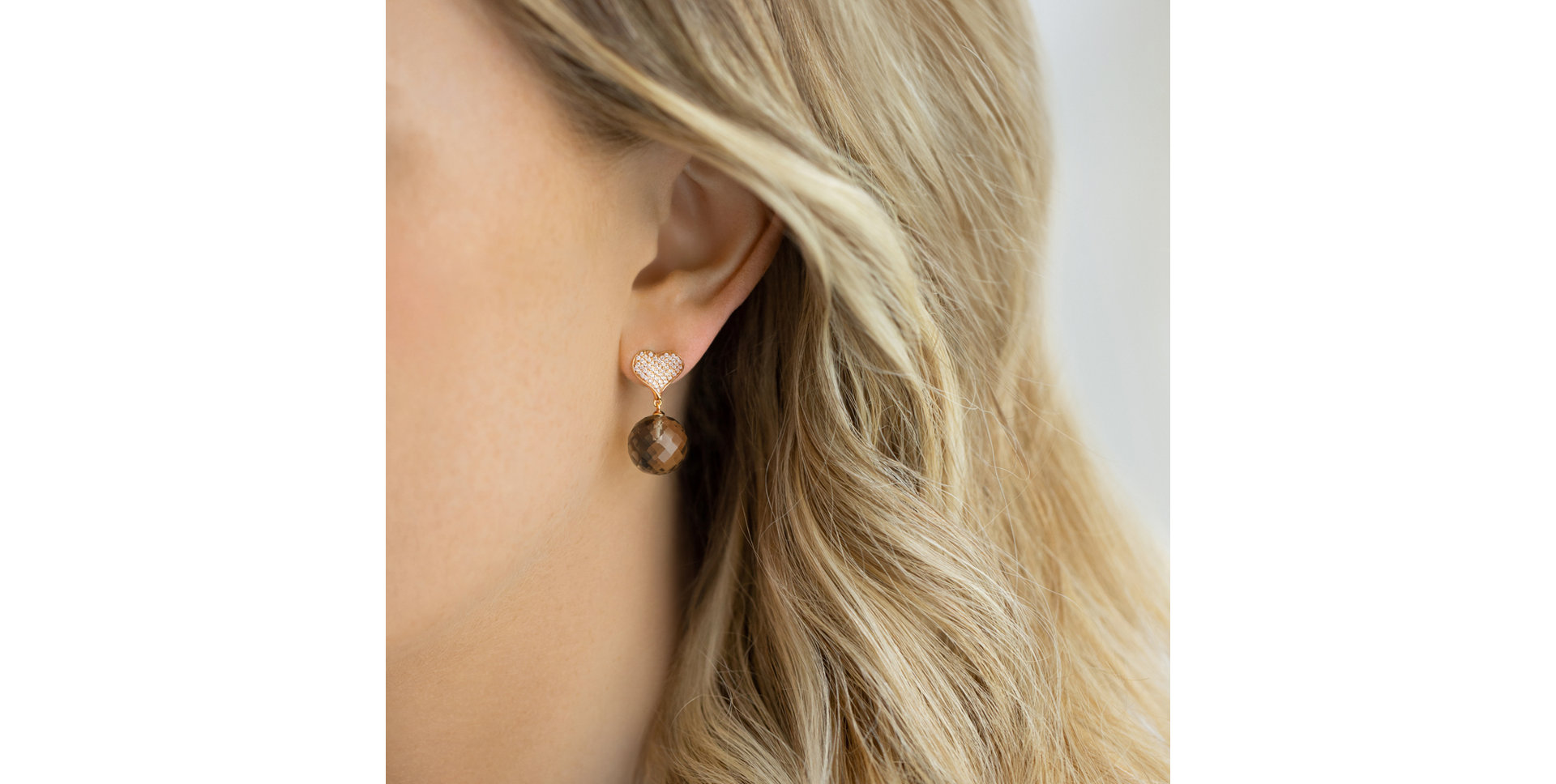 Diamond earrings with Quartz Voidwoken