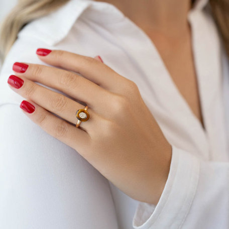 Diamond ring and Opal Viridescent