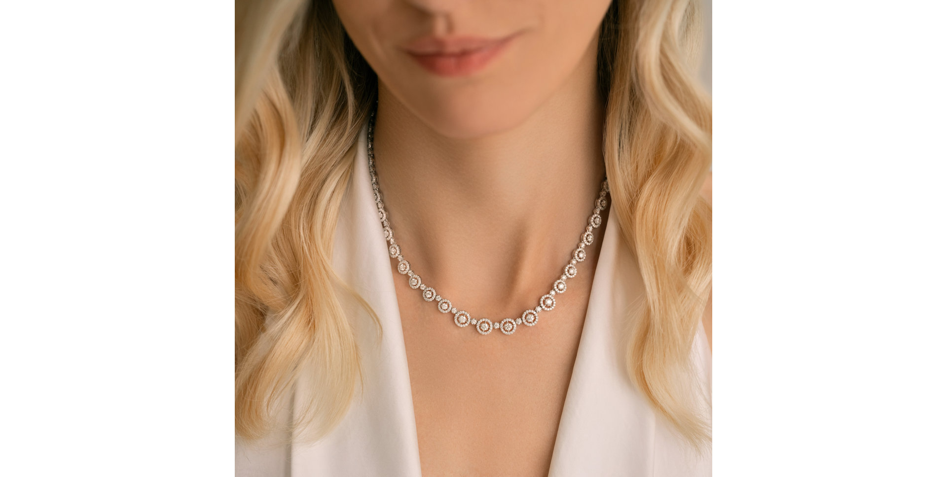 Diamond necklace Charming Circle of Hope