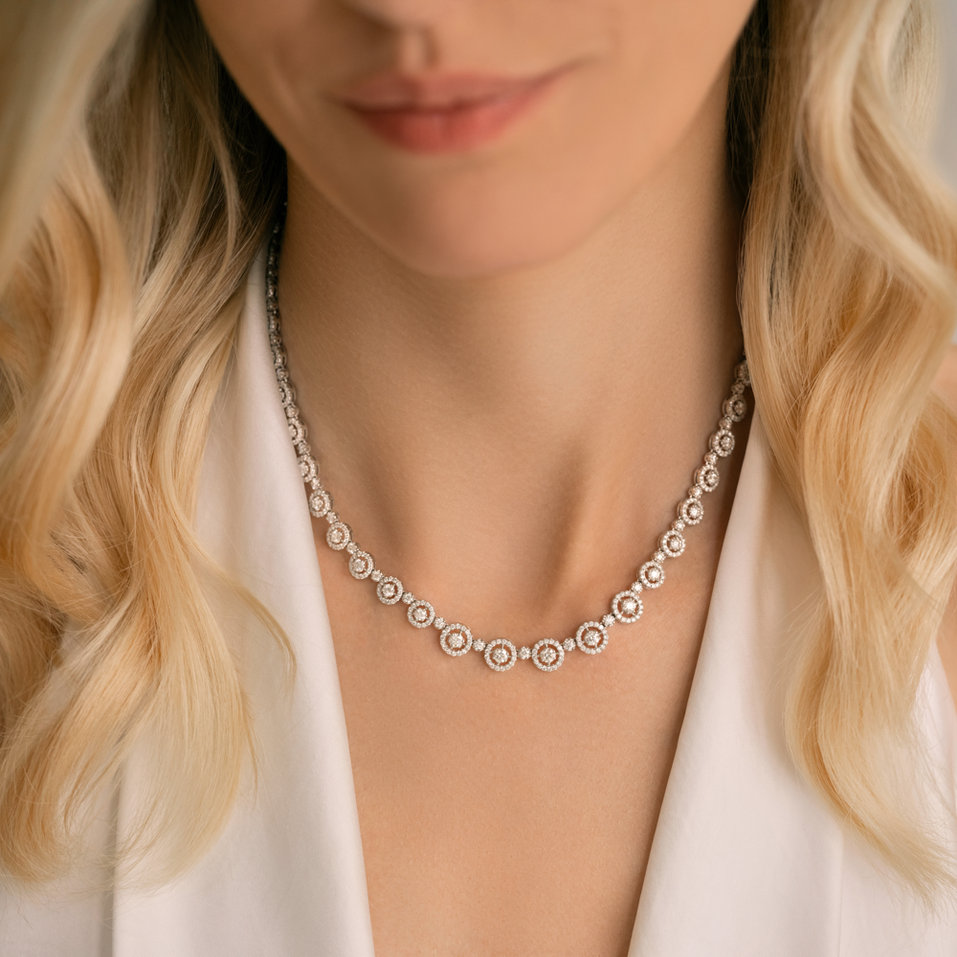 Diamond necklace Charming Circle of Hope