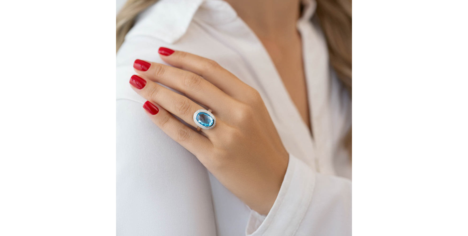 Diamond ring with Quartz Emory