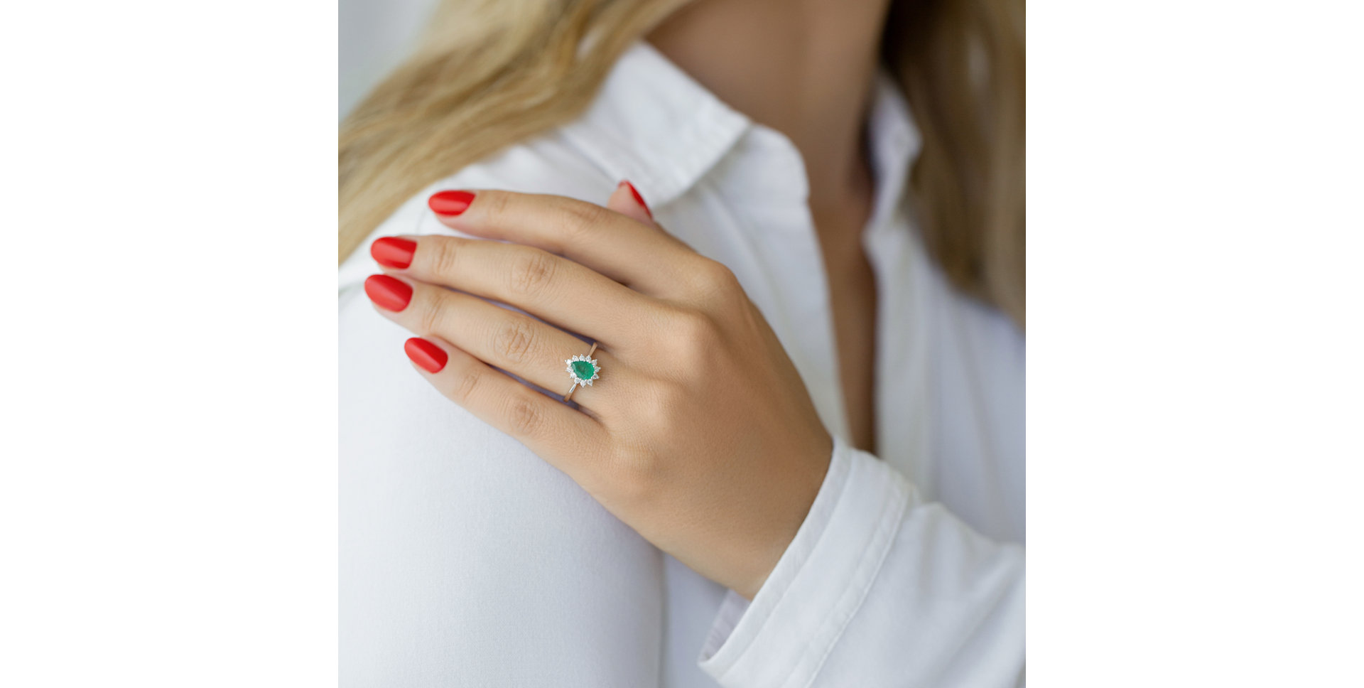 Diamond rings with Amethyst Selena