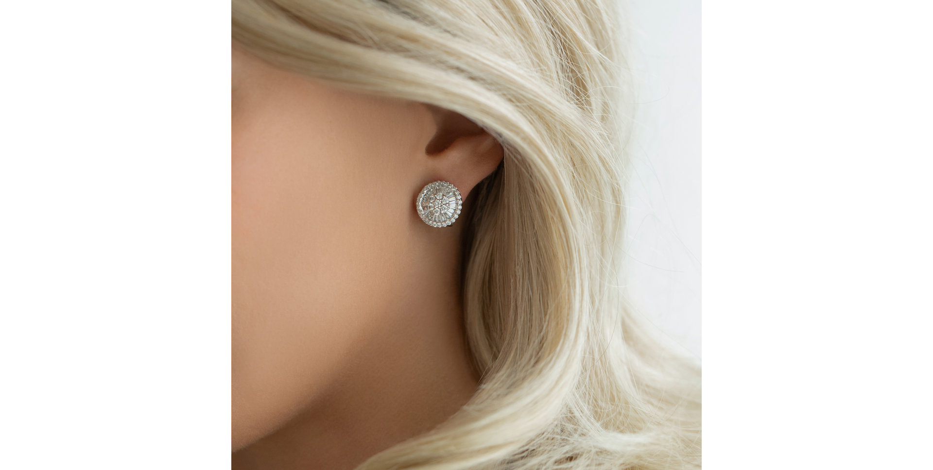 Diamond earrings Iman