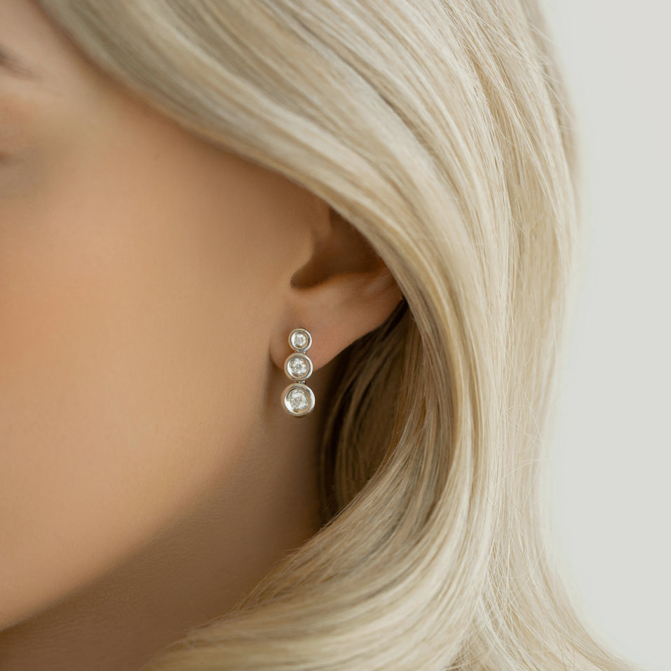 Diamond earrings Hogan