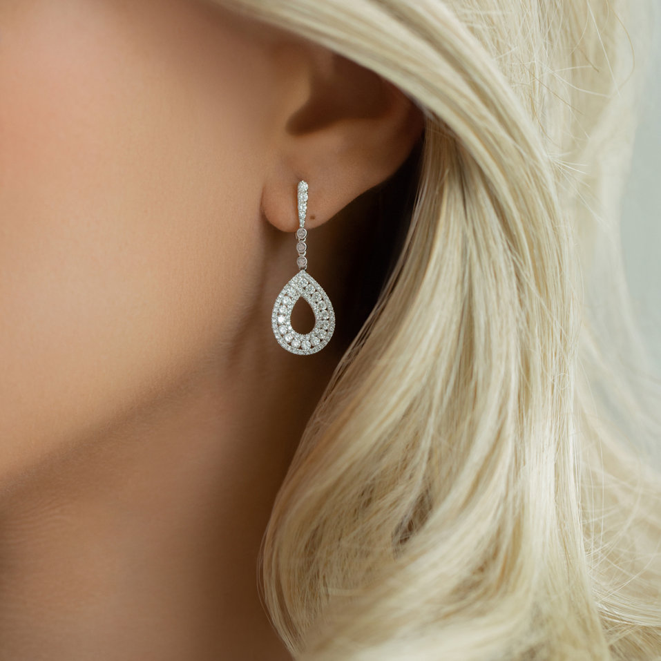 Diamond earrings Glossy Loop