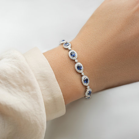 Diamond bracelet with Sapphire Xaverie