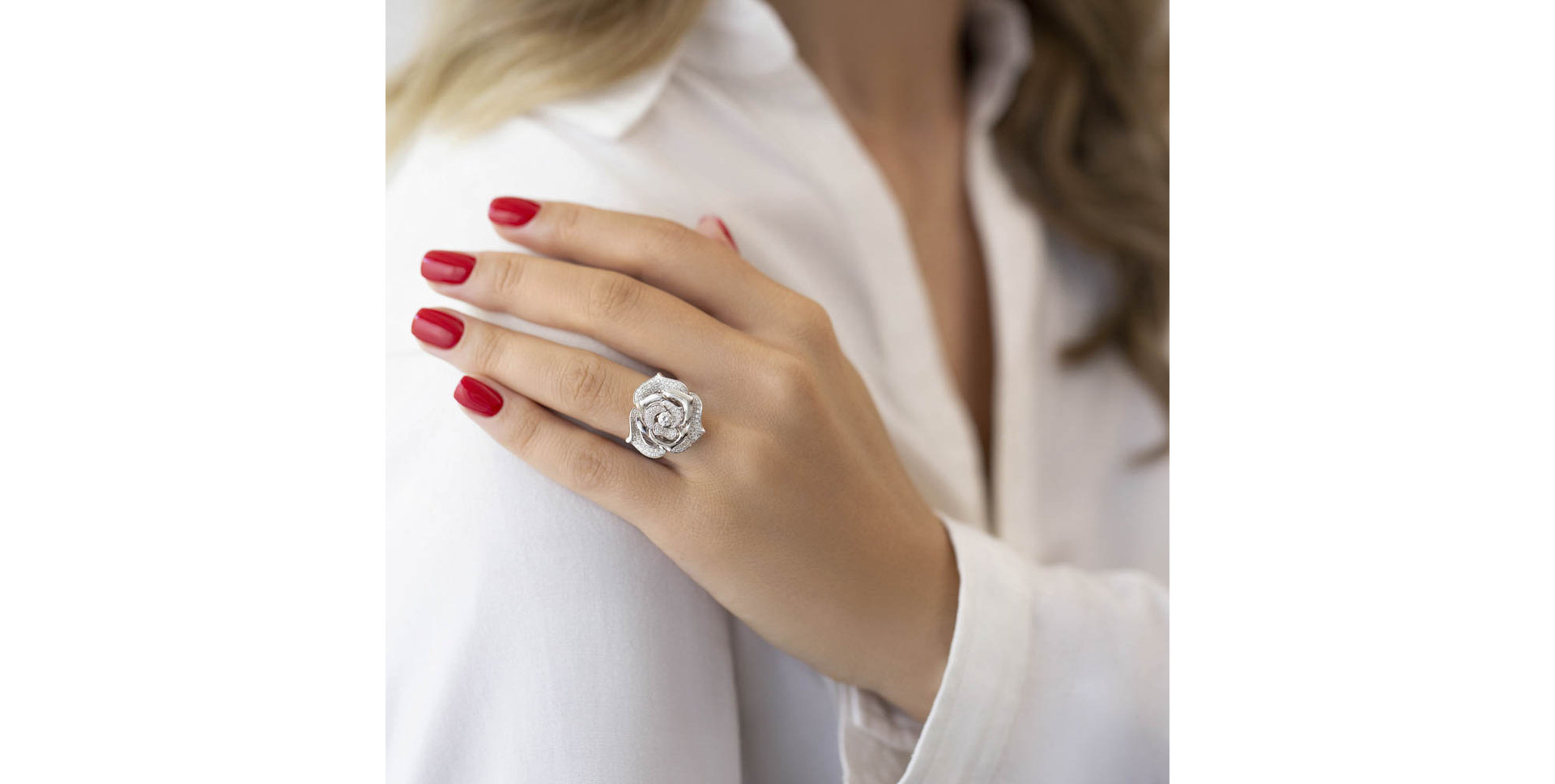 Diamond ring Mystical Orchid