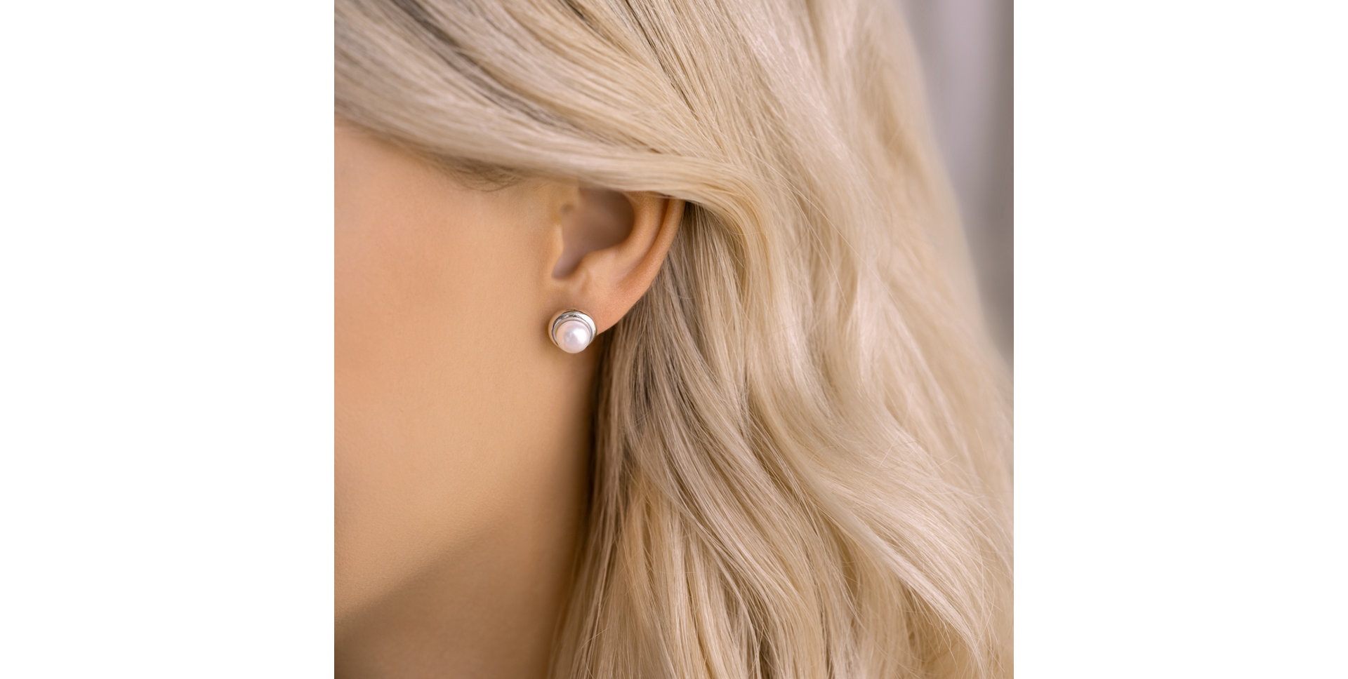 Earrings with Pearl Pearly Daylight