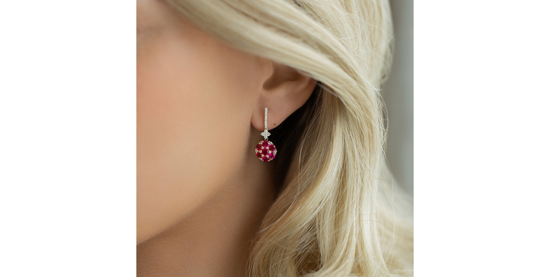 Diamond earrings and Ruby Latonya