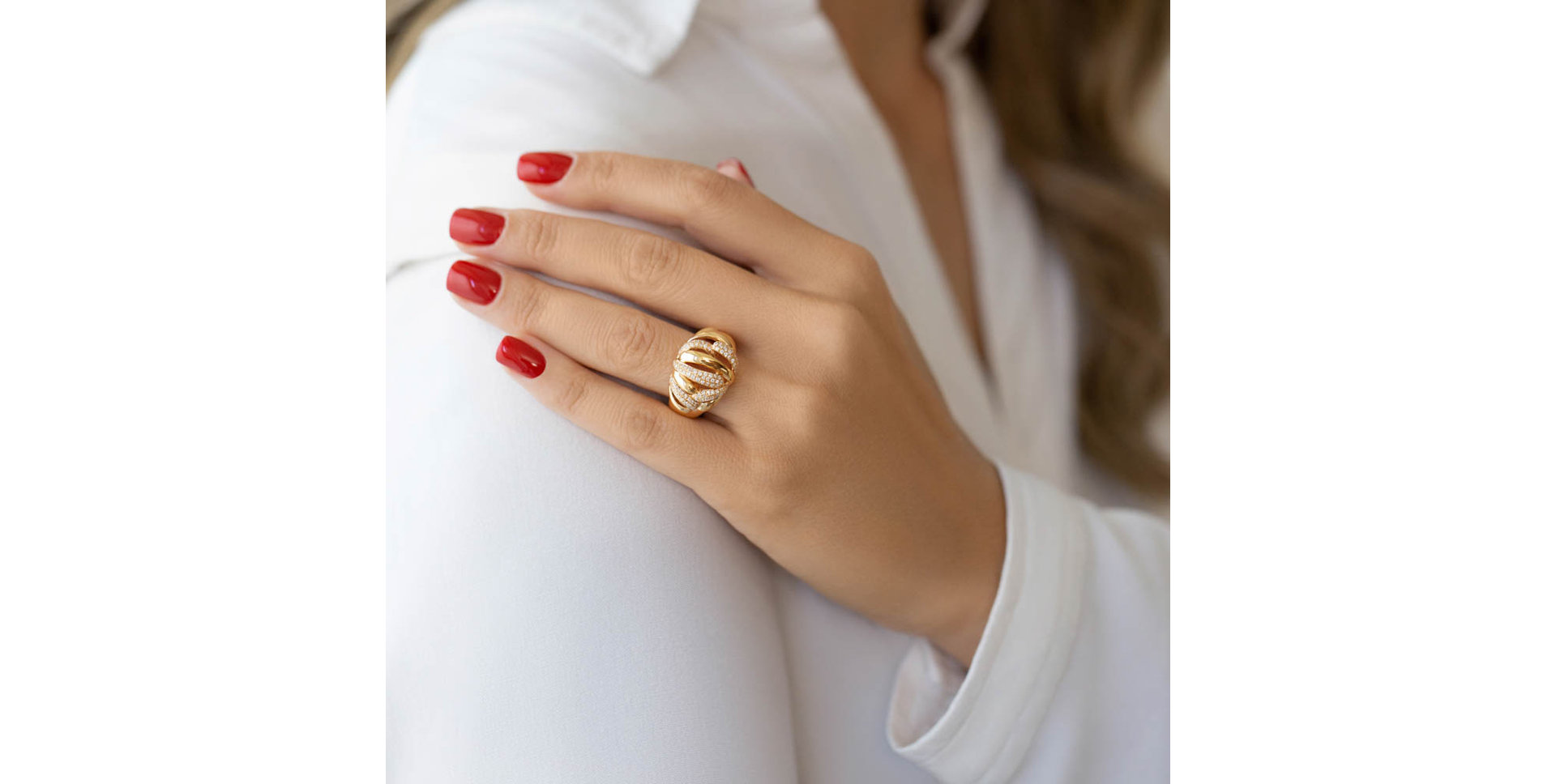 Diamond ring Pink Rosemary