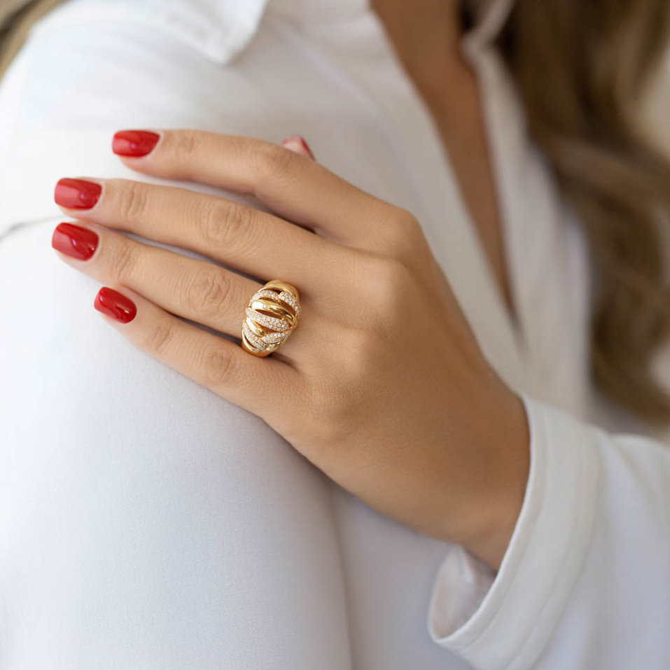 Diamond ring Pink Rosemary