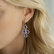 Diamond earrings with Amethyst Charming Princess4