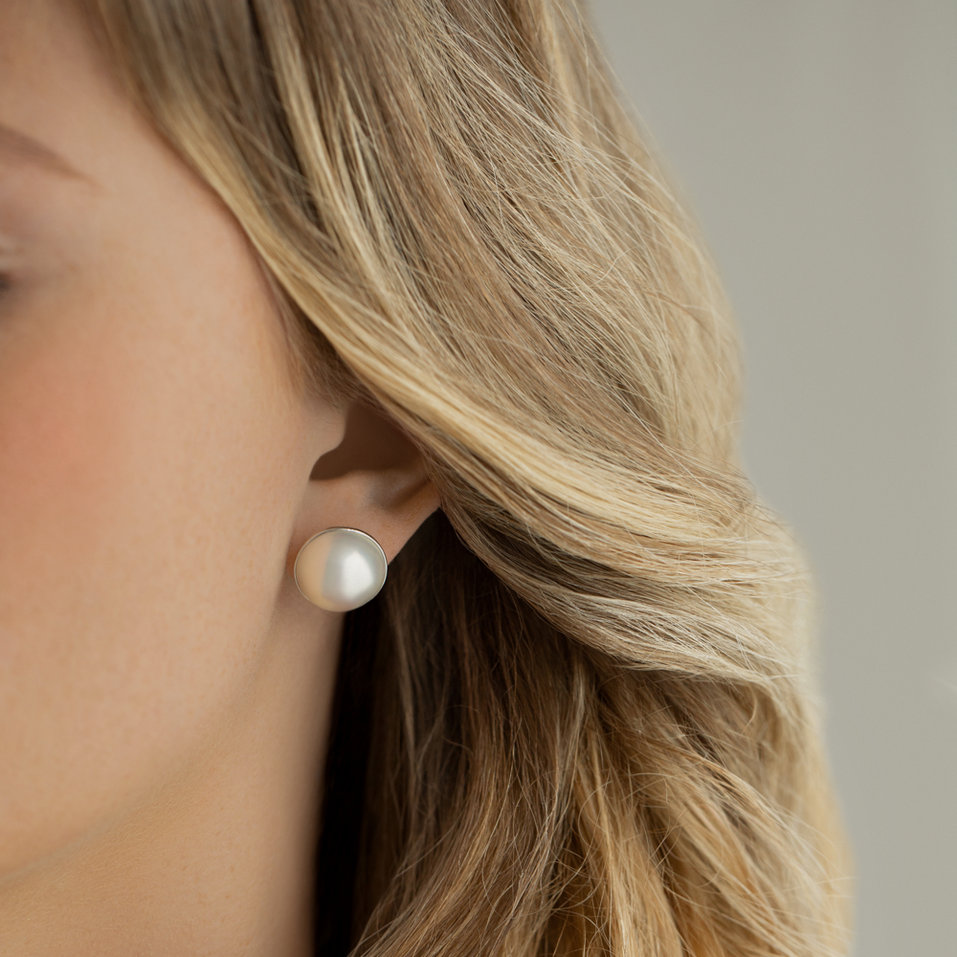 Earrings with Pearl Olenou