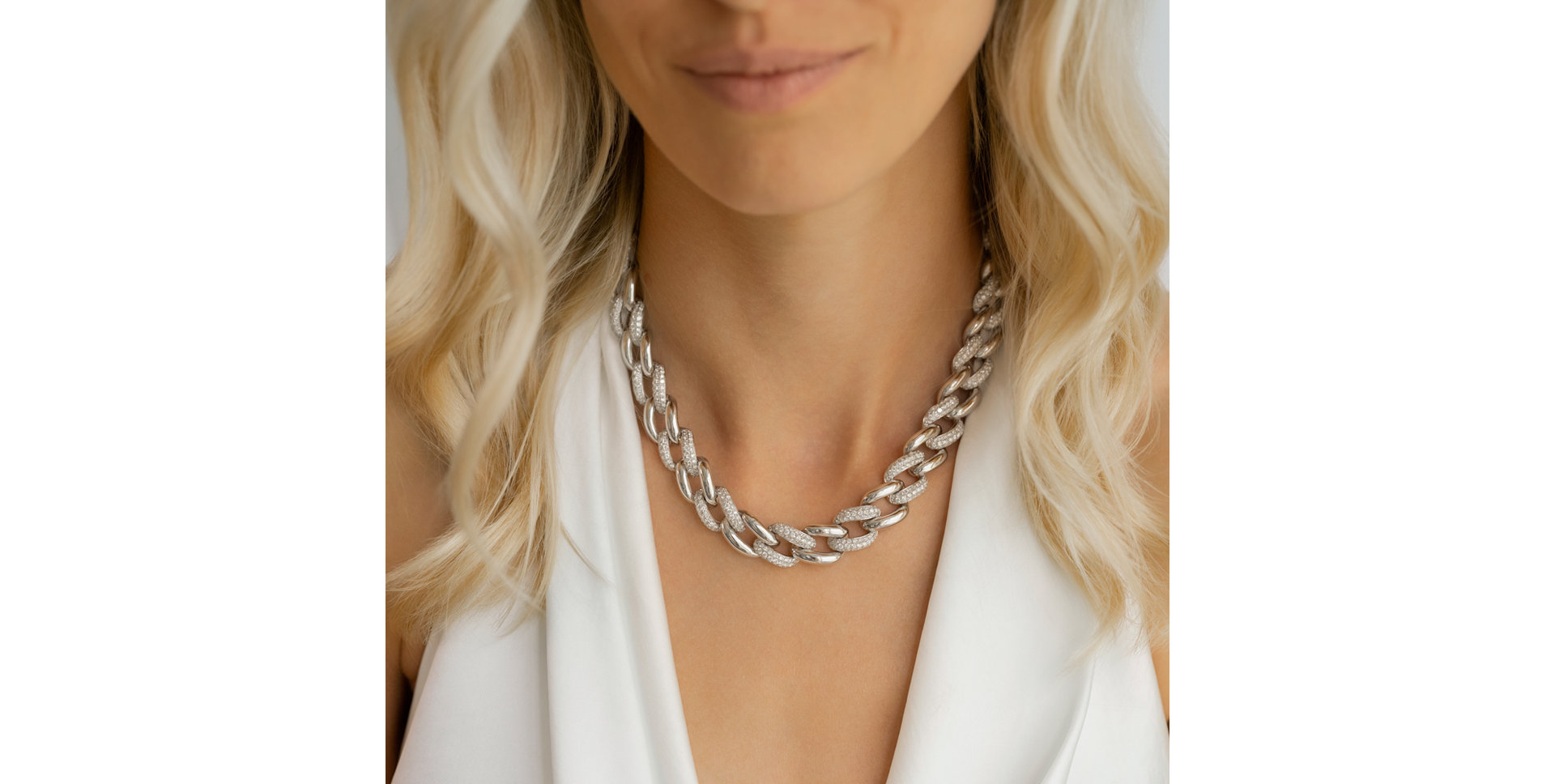 Diamond necklace Chain of Constellations