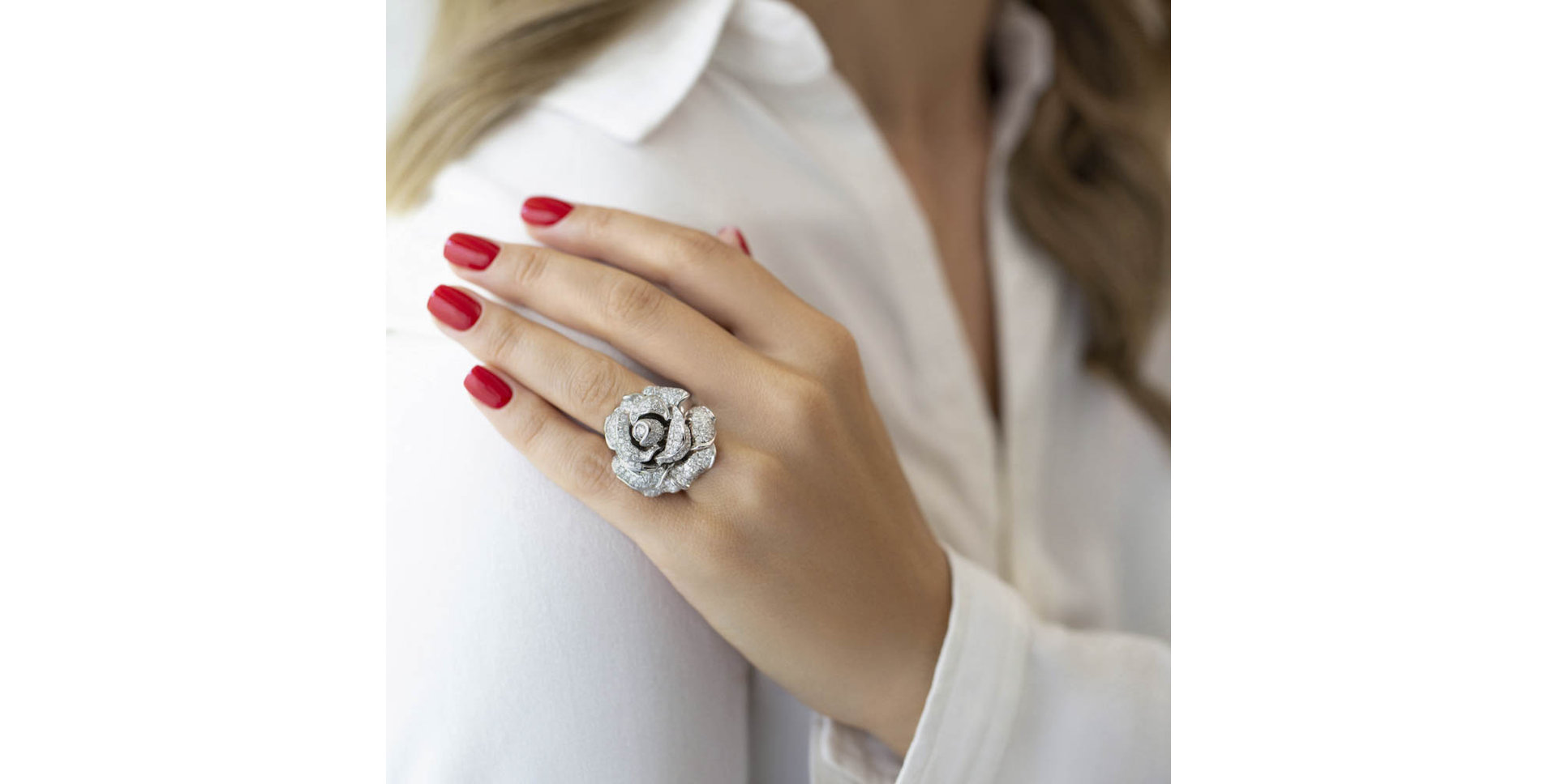 Diamond ring Glamorous Rose