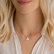 Necklace with black and white diamonds Magic Frog3